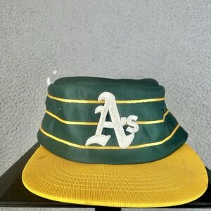 VTG 1970's Oakland A's MLB Sports Specialties Pillbox Snapback Polyester Hat Cap
